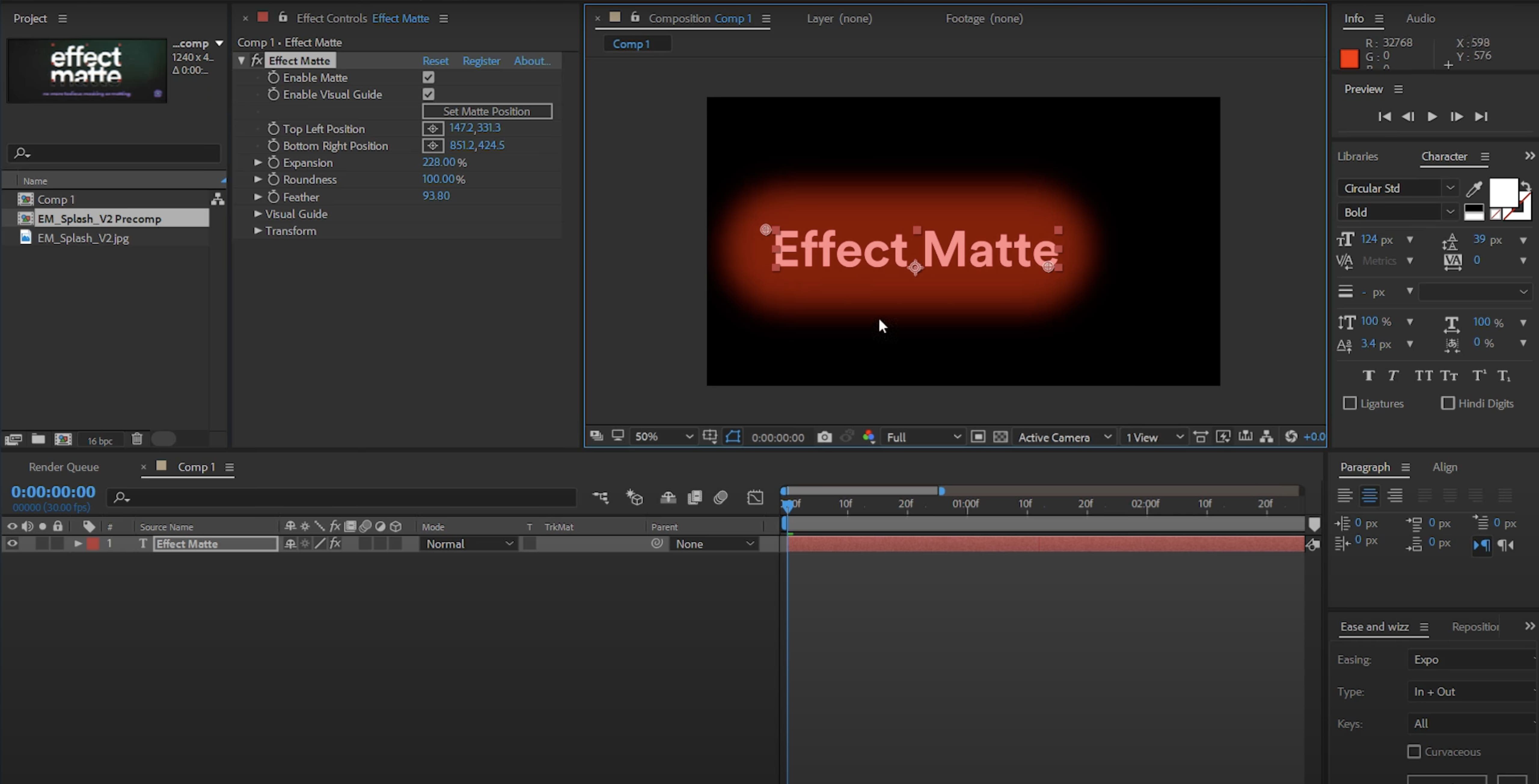 Effect Matte screenshot 1